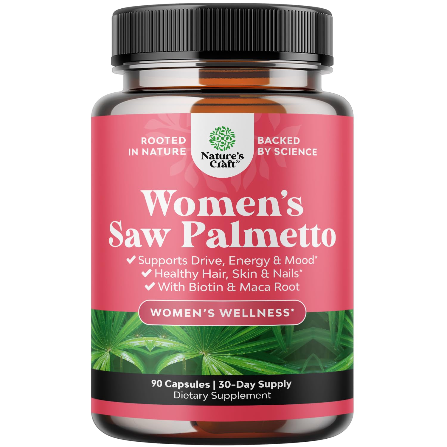 Natures Craft front bottle view showing supplement benefits and packaging