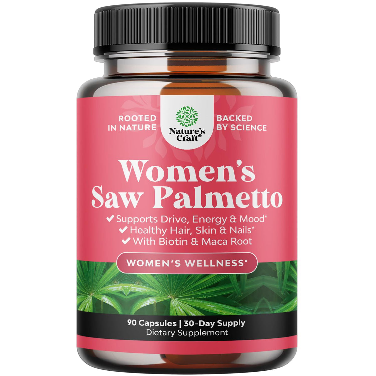 Natures Craft front bottle view showing supplement benefits and packaging