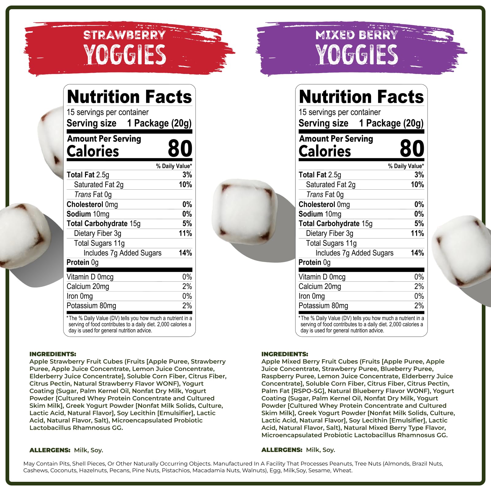 Nature's Garden nutrition label close-up highlighting ingredients