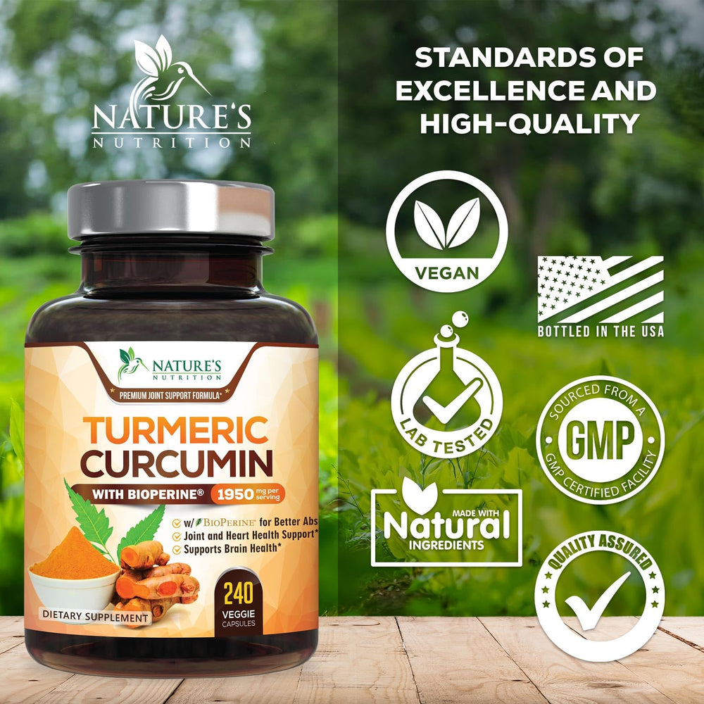 Nature's Nutrition bottle with packaging illustrating full 240-capsule supply benefit