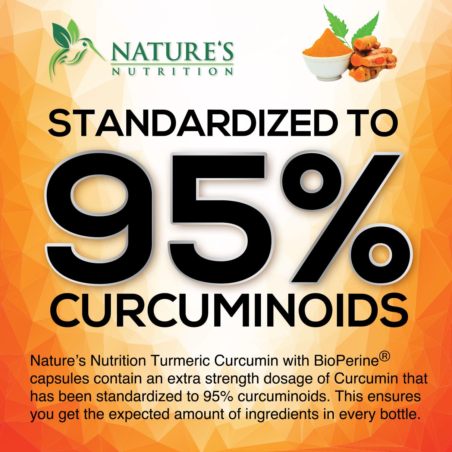 Nature's Nutrition capsule close-up showing smooth shell and easy swallowing