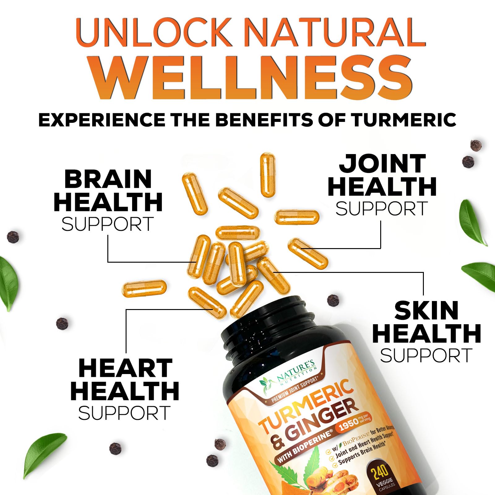 Nature's Nutrition bottle staged on a wellness table for daily routine benefit