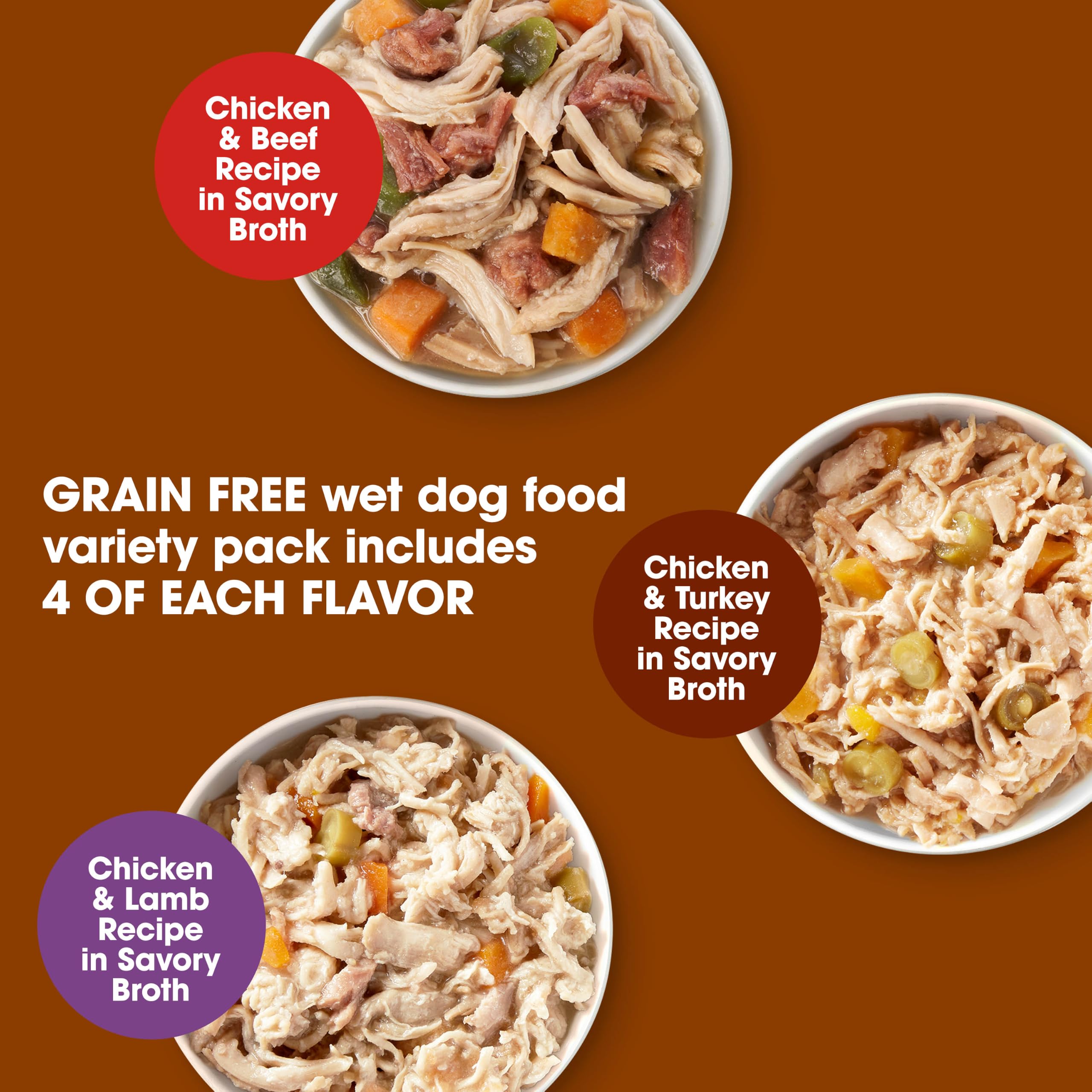 Nature's Recipe Chicken & Turkey cup broth close-up enhancing taste