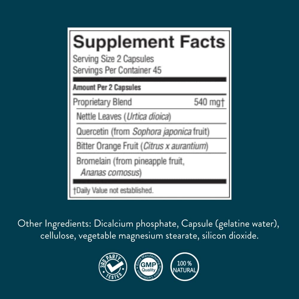 Nature's Sunshine supplement facts label close-up showing ingredients and transparency