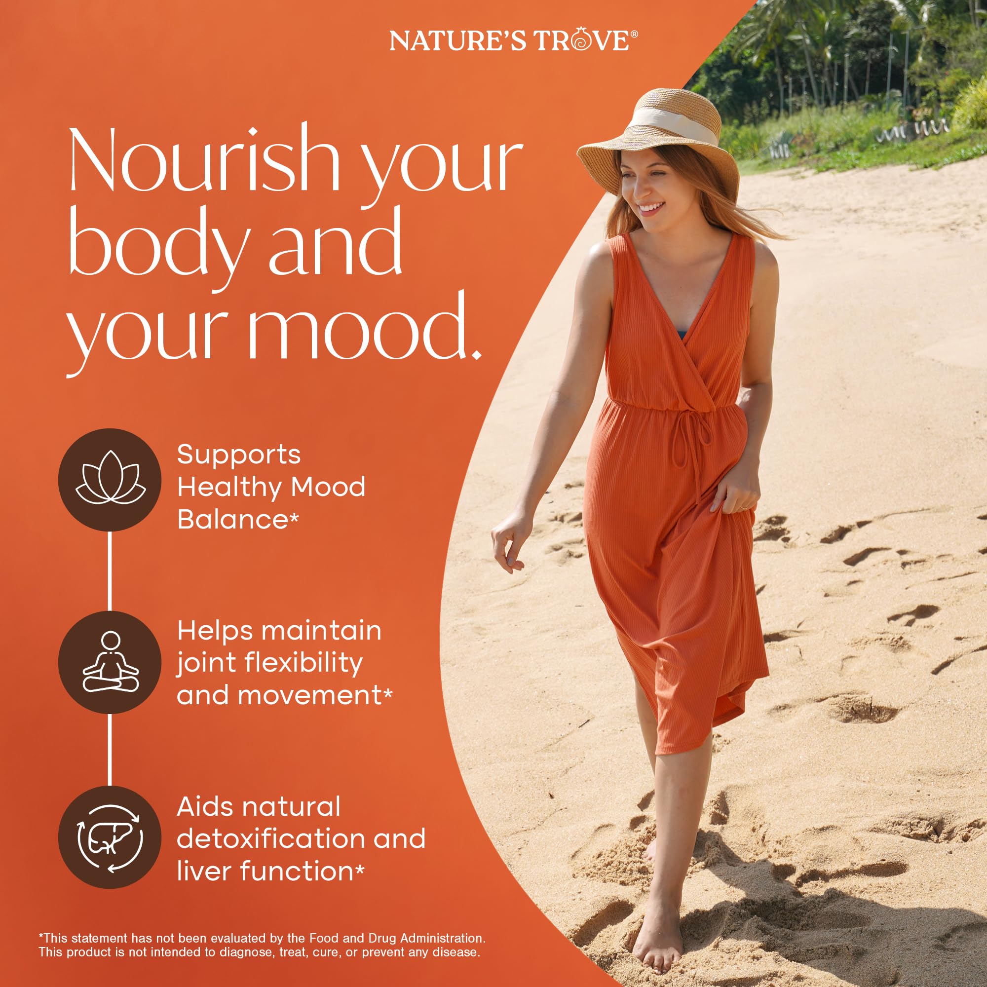 Nature's Trove caplet texture detail highlighting enteric coating for gentler digestion