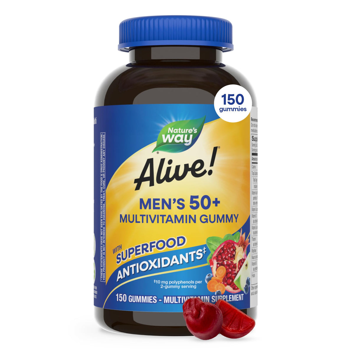 Nature's Way front label showing product name and benefits for easy identification