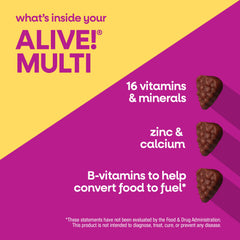 Nature's Way label close-up highlighting vitamins D3, calcium, B-complex
