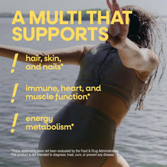 Nature's Way bottle cap and label close-up highlighting supplement facts and directions