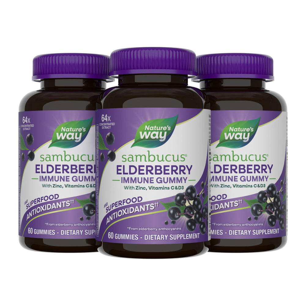 Nature's Way front packaging showing product name and count, clear info benefit