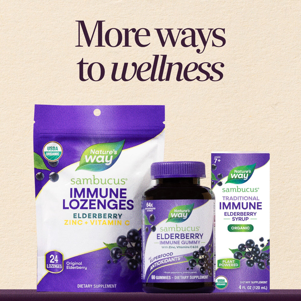 Gluten‑free and Kosher icons on Nature's Way label to show dietary suitability