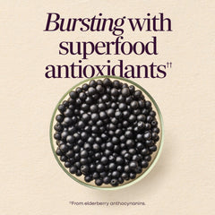 Nature's Way ingredient label detail, shows vitamins C D3 zinc for immune support