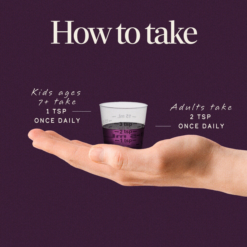 Nature's Way two‑teaspoon serving spoon demonstrating precise dosing convenience