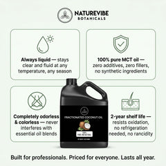 Naturevibe Botanicals open jar with visible label highlighting purity and cold-pressed benefit