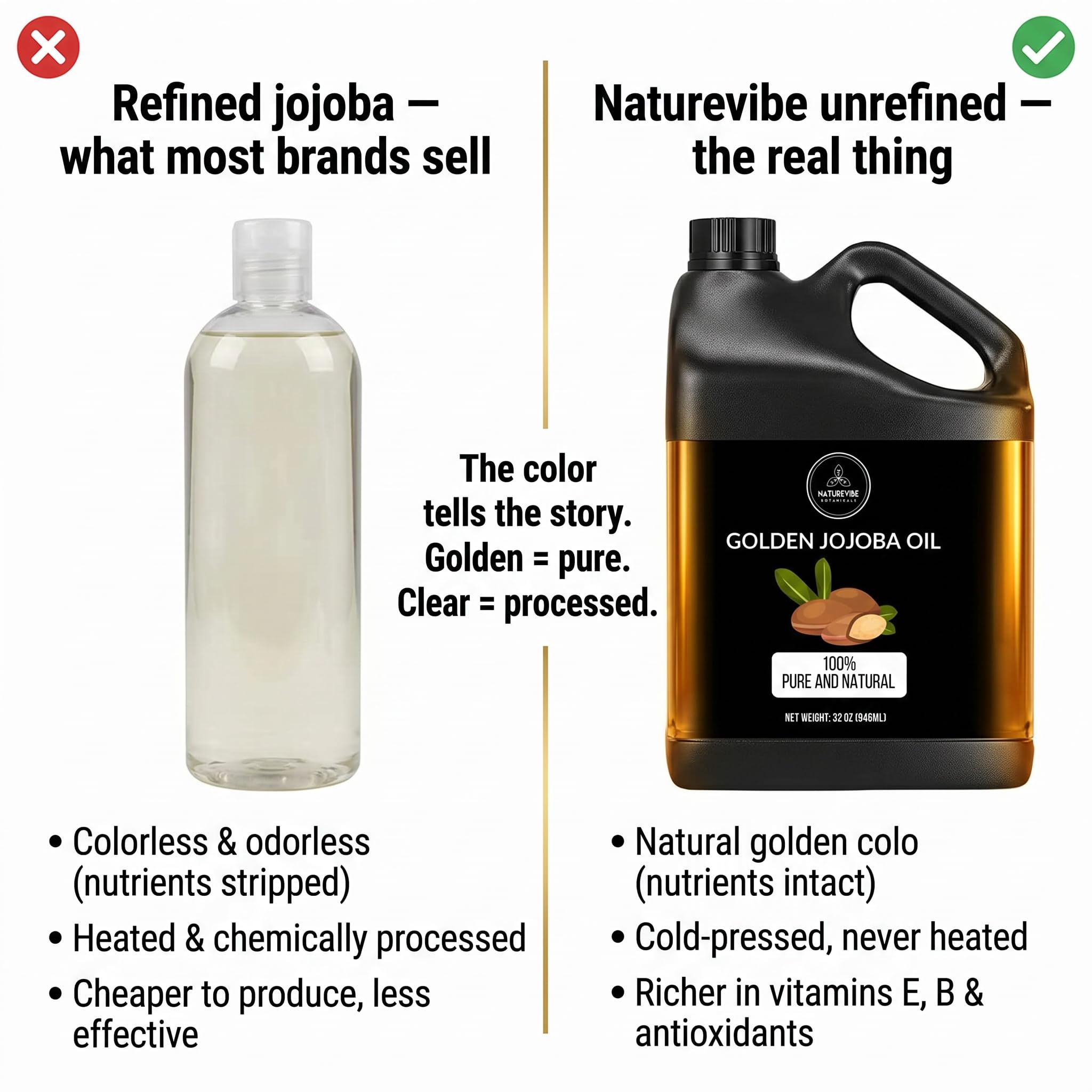 Naturevibe Botanicals applying jojoba oil to hair for added shine and frizz control