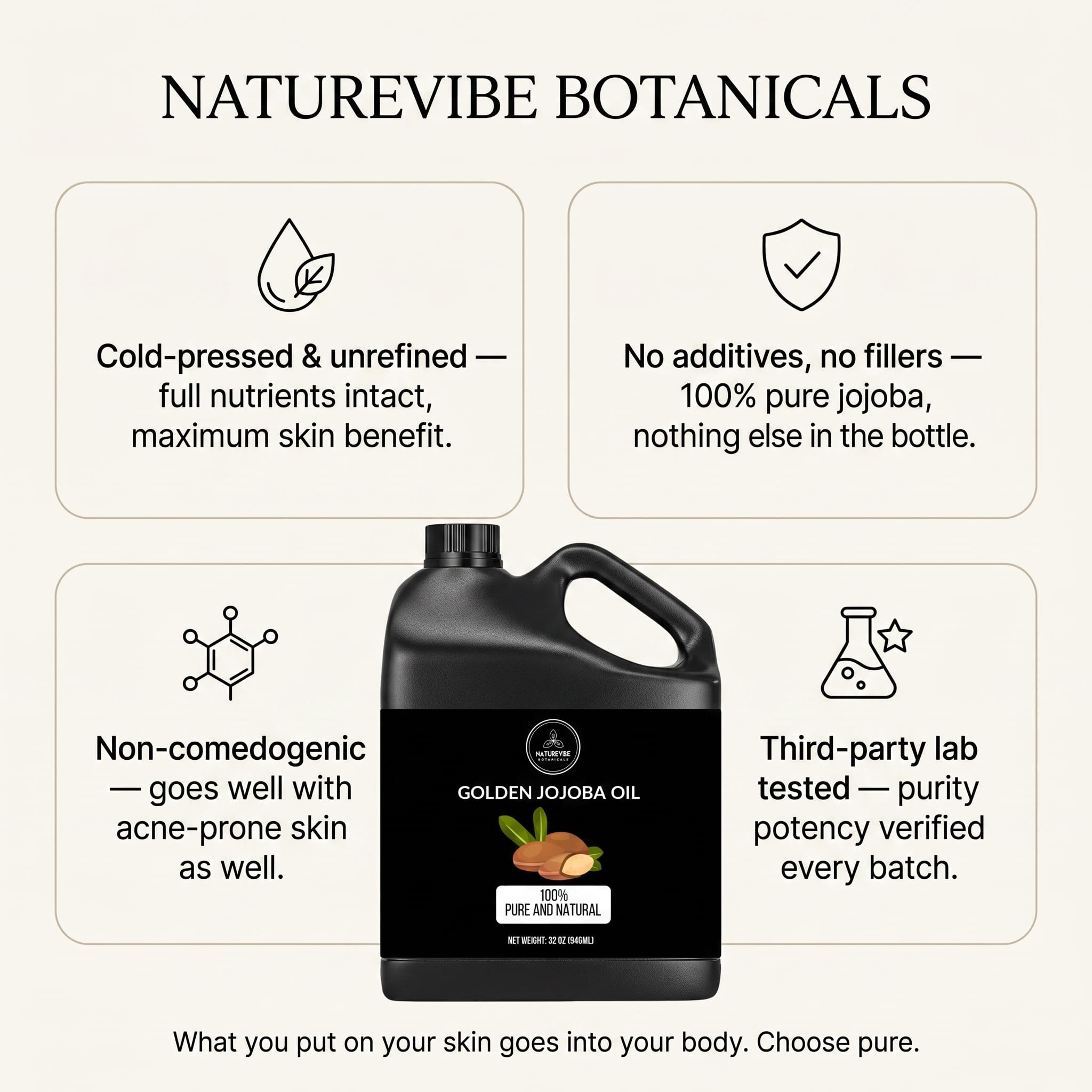 Naturevibe Botanicals massaging jojoba oil into scalp to help balanced hydration