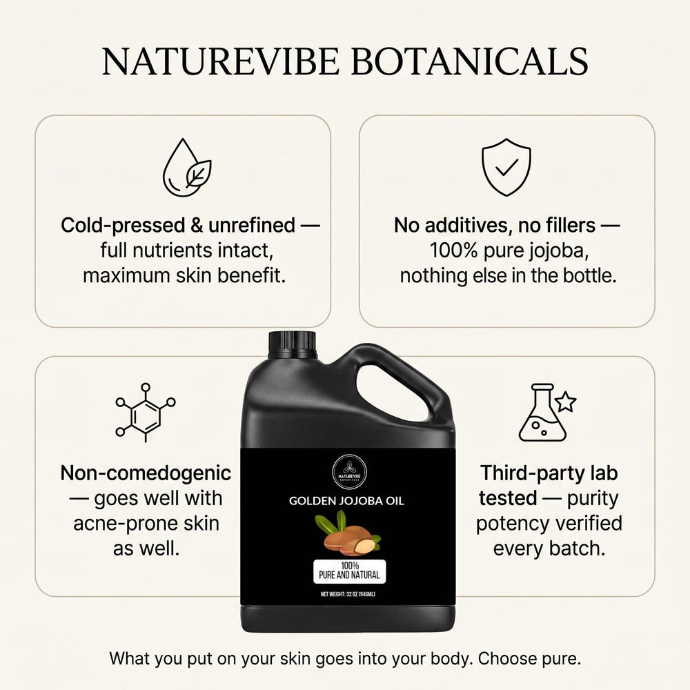 Naturevibe Botanicals massaging jojoba oil into scalp to help balanced hydration