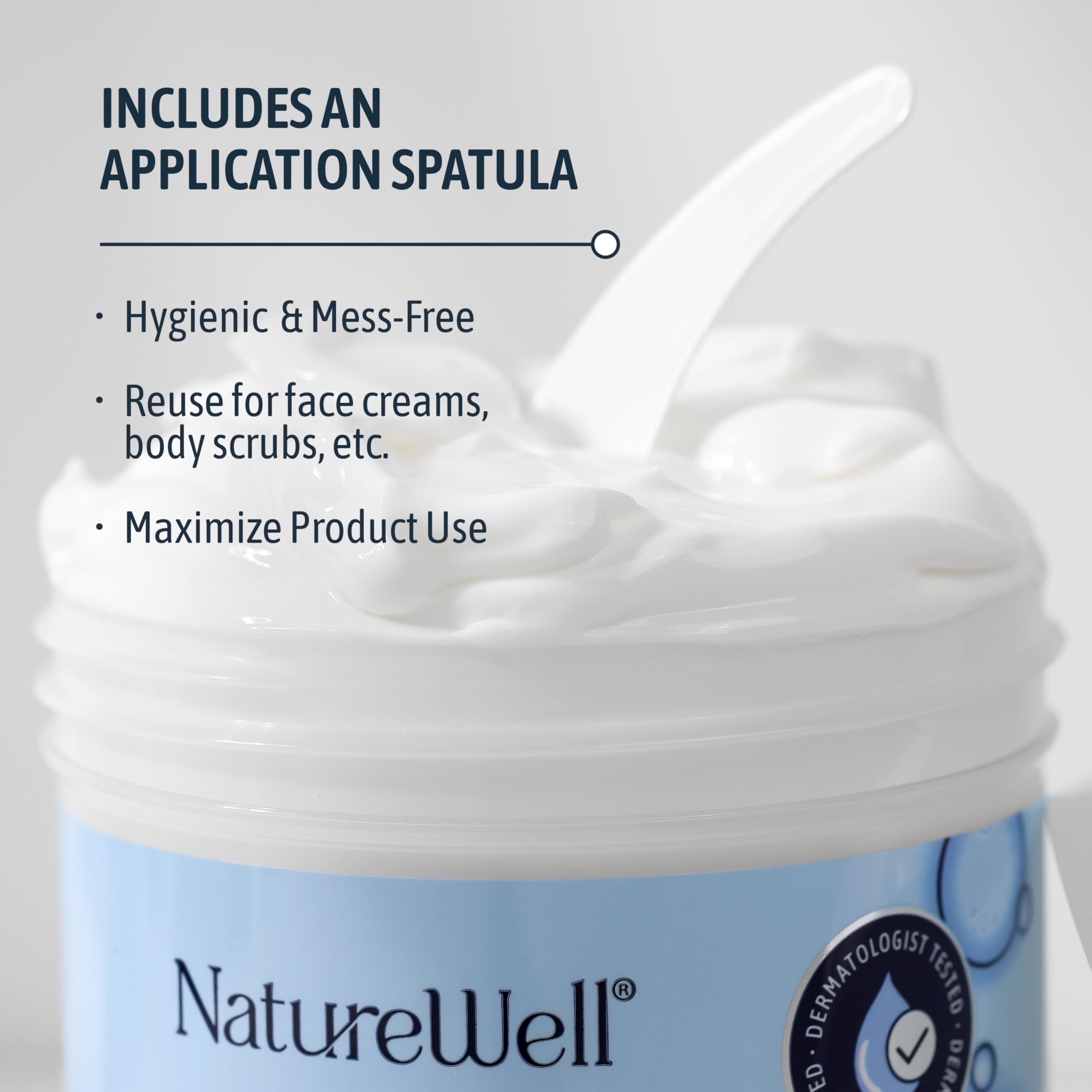 NatureWell application on hand demonstrating fast-absorbing hydration
