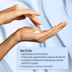 NatureWell cream texture close-up showing rich hydration and smooth spread