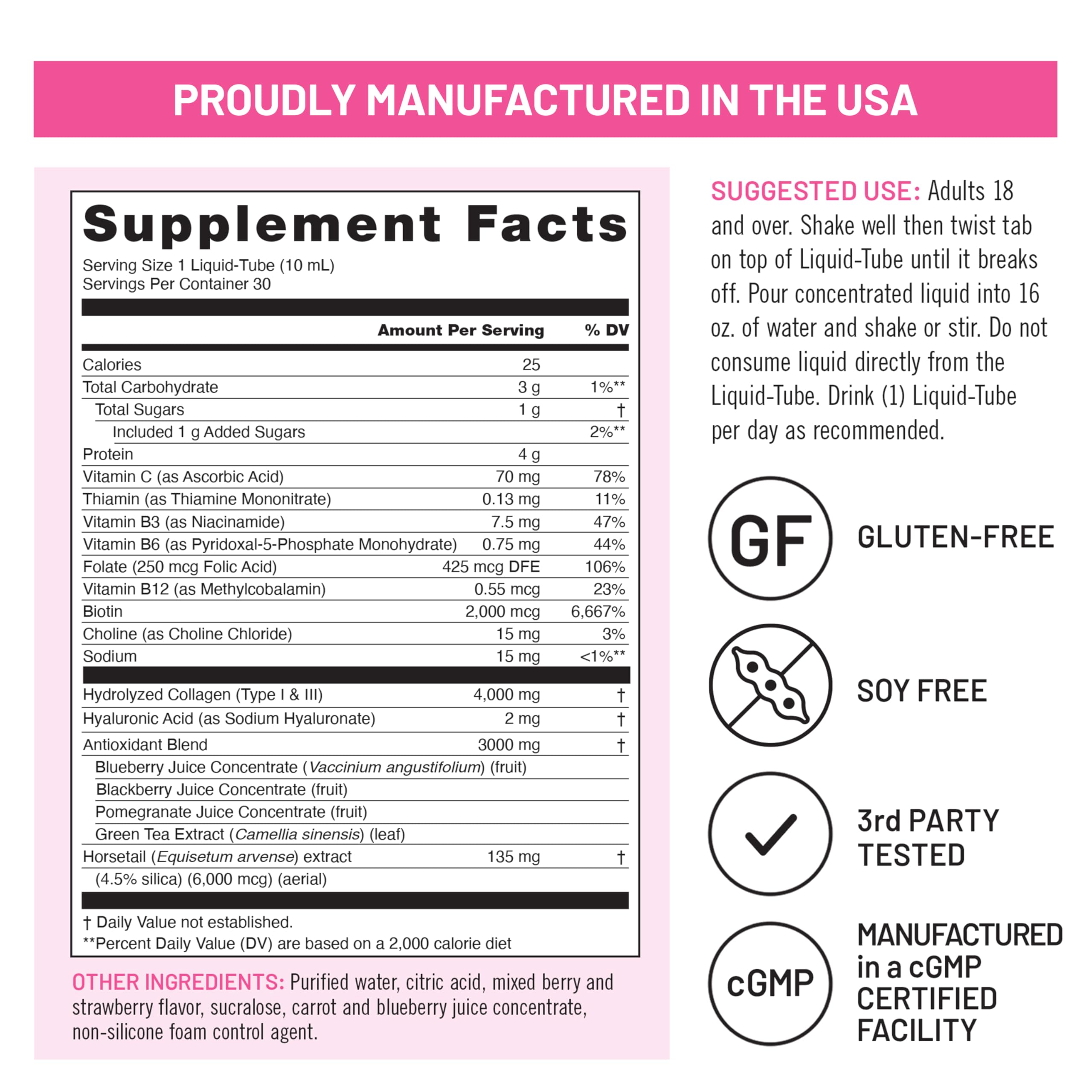 NatureWise ingredient label and nutrition facts confirming transparency