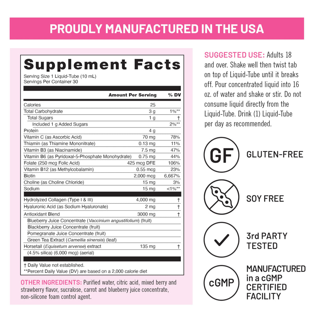 NatureWise ingredient label and nutrition facts confirming transparency