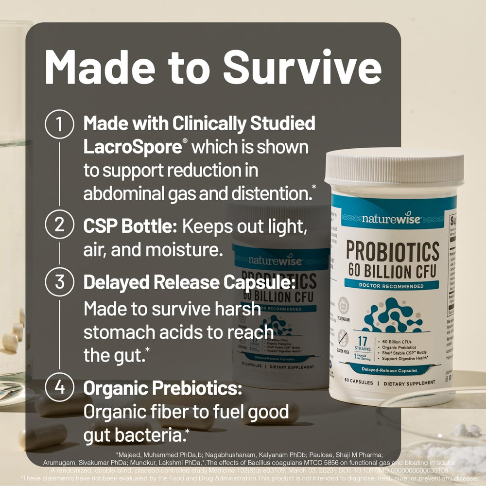 NatureWise powder texture detail with prebiotic ingredients benefit