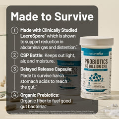 NatureWise powder texture detail with prebiotic ingredients benefit