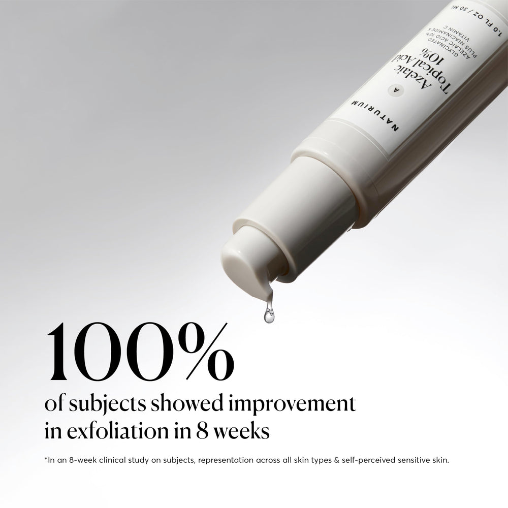 Naturium being applied to cheek illustrating targeted treatment