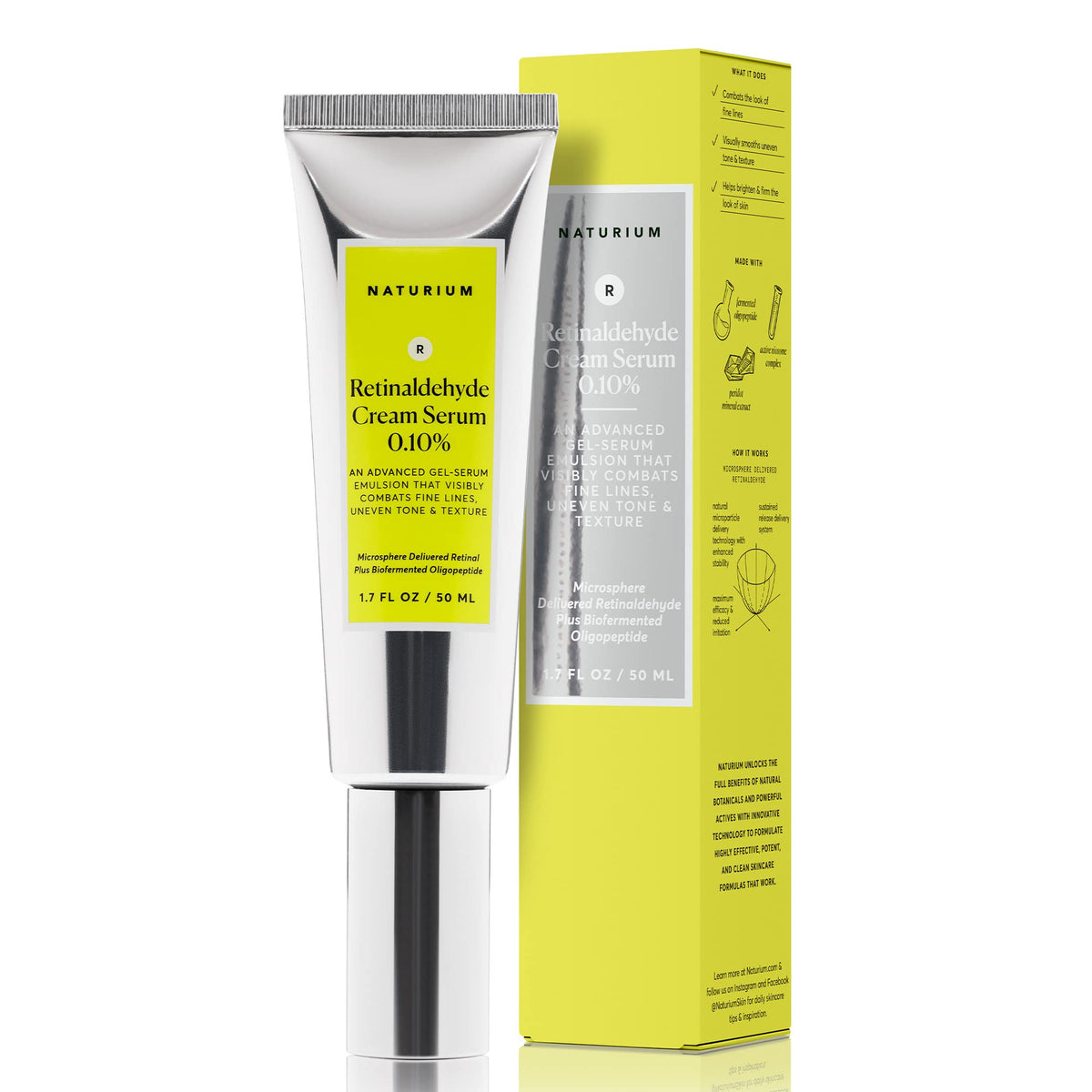 Naturium front packaging showing product and brand, highlights potency