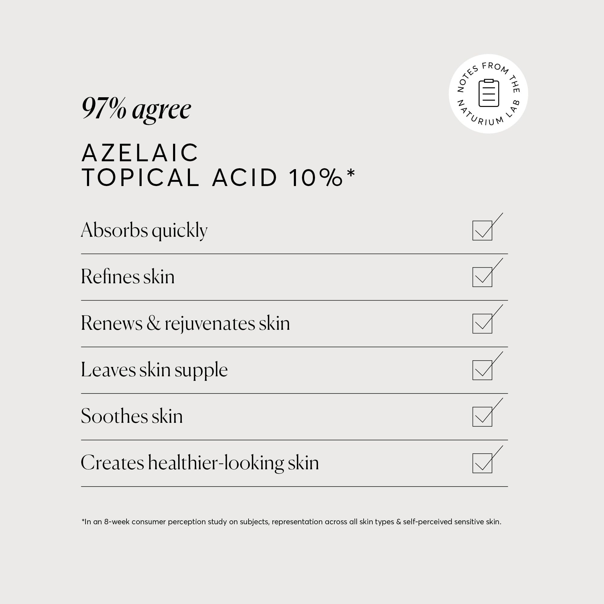 Naturium serum droplet on hand displaying lightweight texture