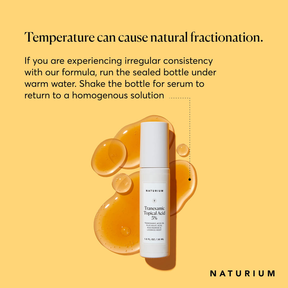 Naturium dropper dispensing serum to demonstrate easy, precise application