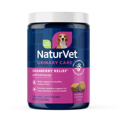 NaturVet front label jar showing product name and count, clear product identity and benefits
