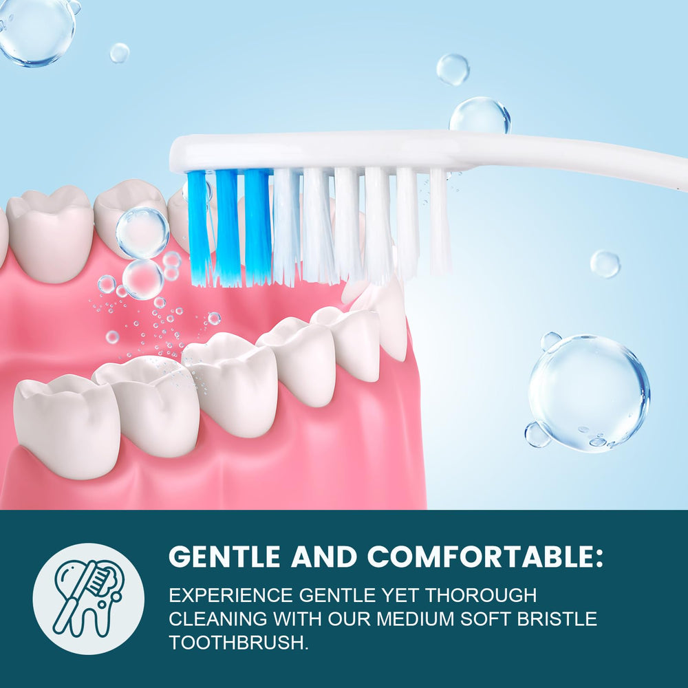 Navona individually wrapped toothbrush demonstrating hygienic convenience