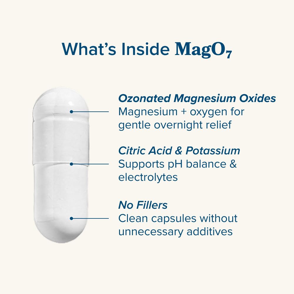 nbpure MagO7 on a bedside table as part of a nighttime routine for reliable morning results