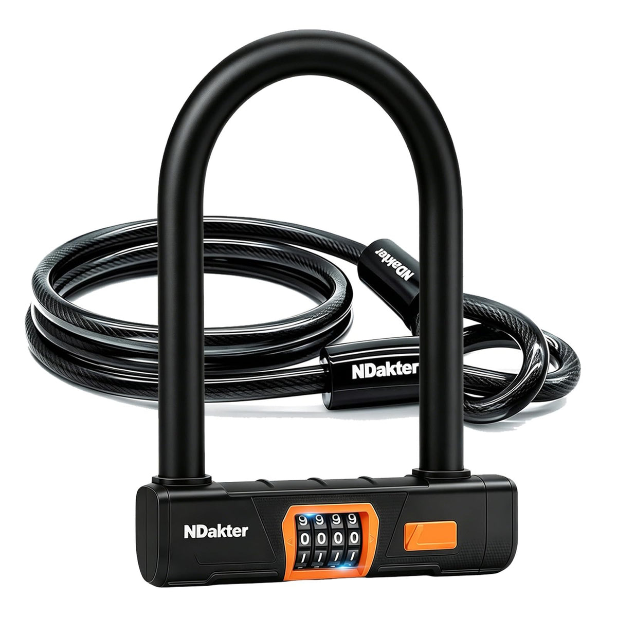 NDakter front view of U-lock showing robust shape and convenience