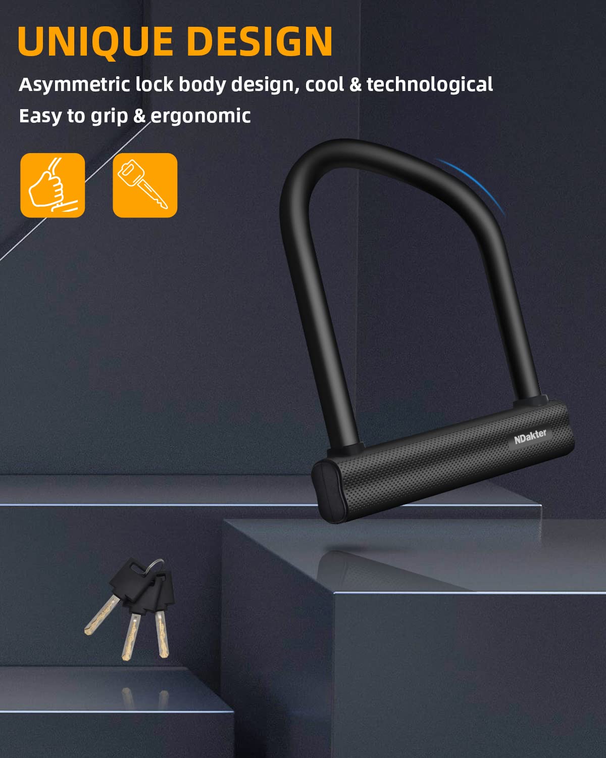 NDakter keyhole with dust cover to protect lock and ensure smooth use