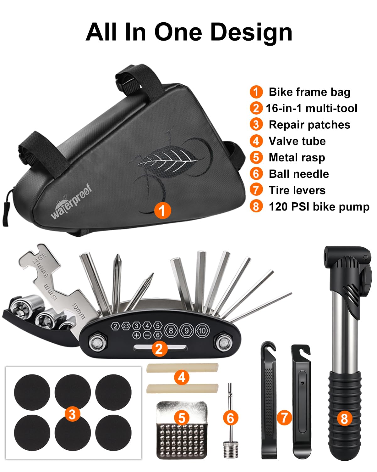 NDakter 16-in-1 multitool closeup showing stainless steel bits and durability