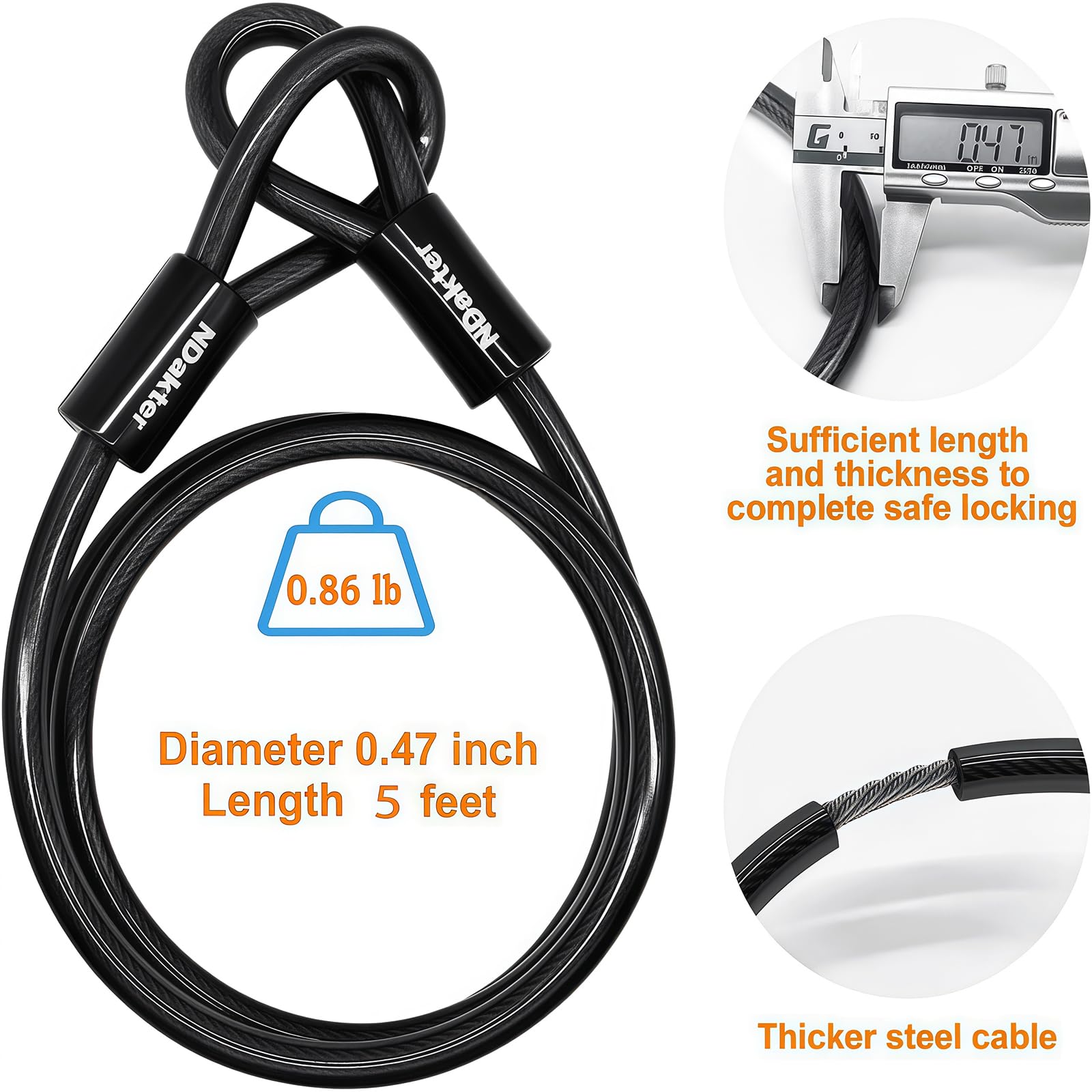 NDakter next to water bottle to show compact scale and portability benefit