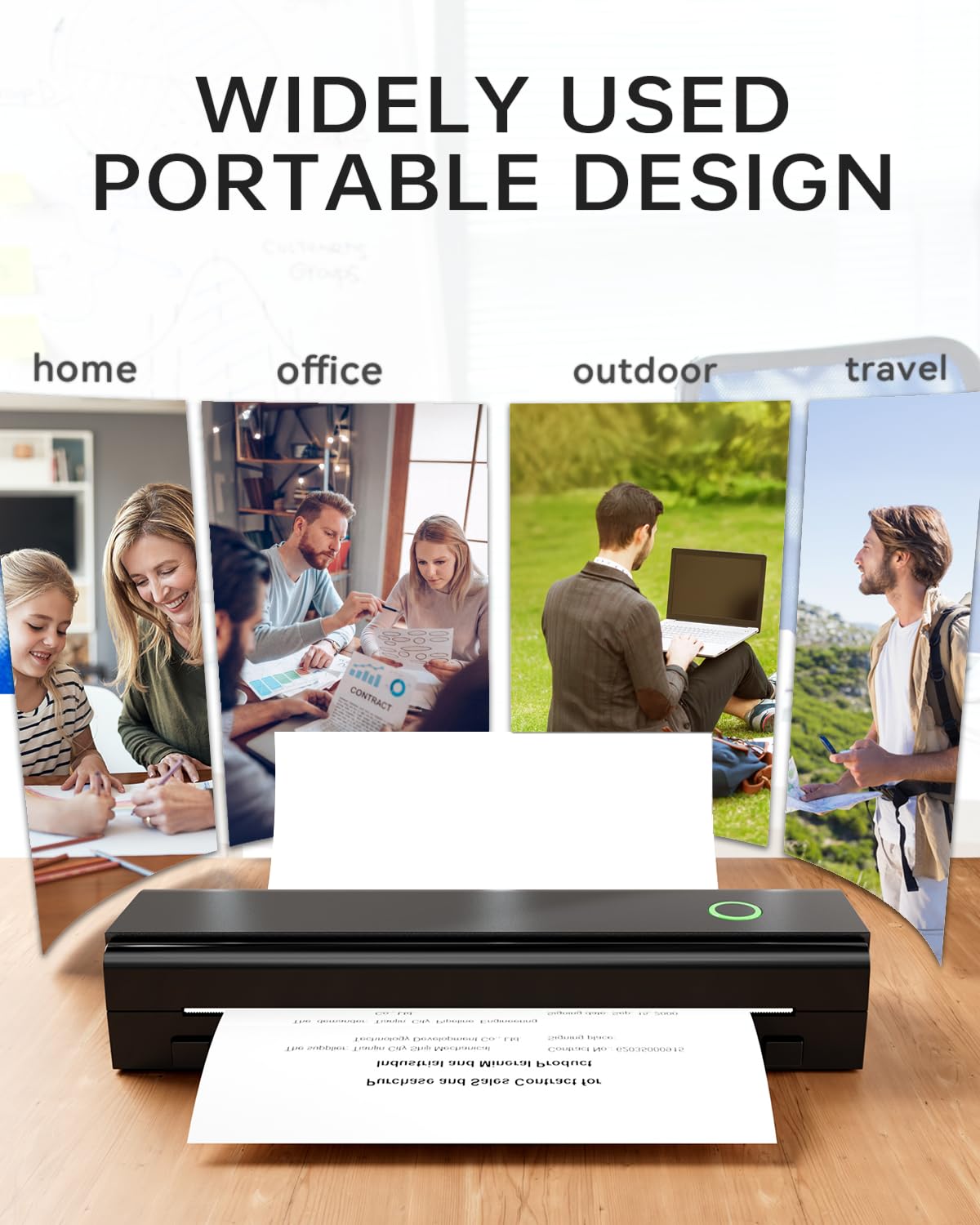 NDYIN N80 beside A4 paper showing size and scale for accurate printing fit