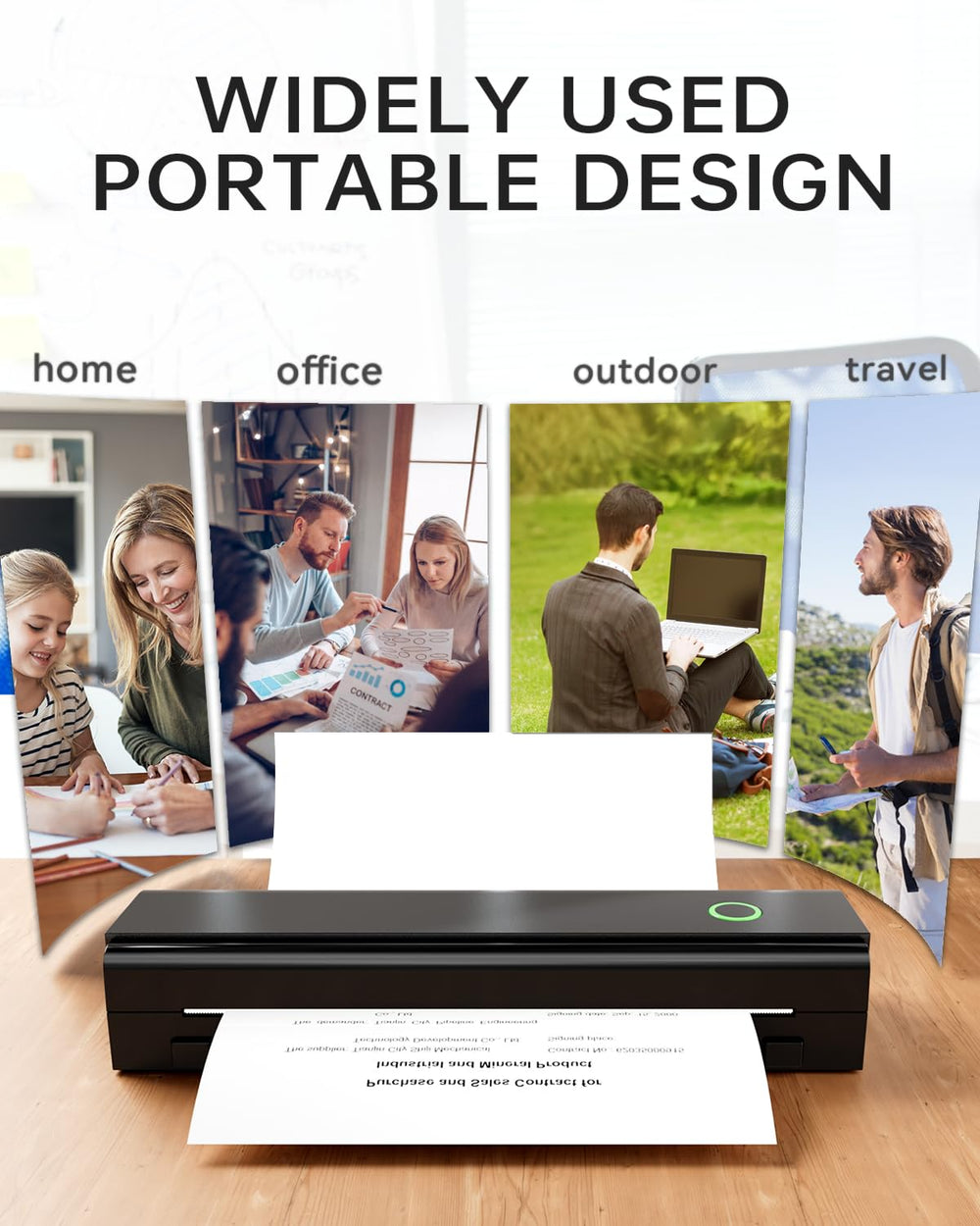 NDYIN N80 beside A4 paper showing size and scale for accurate printing fit