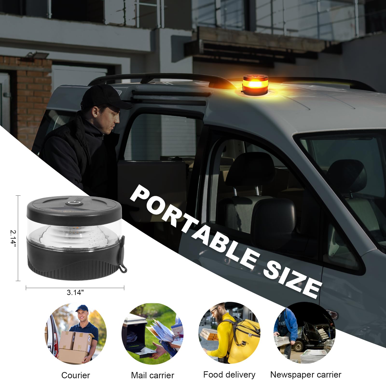 NeaLia mounted on truck roof in use illustrating portable, tool-free attachment
