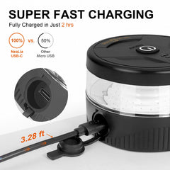 NeaLia USB-C charging port detail highlighting fast recharge convenience