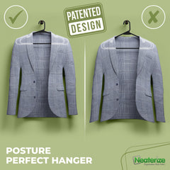 NEATERIZE top hook detail displaying smooth swivel and secure hanging benefit