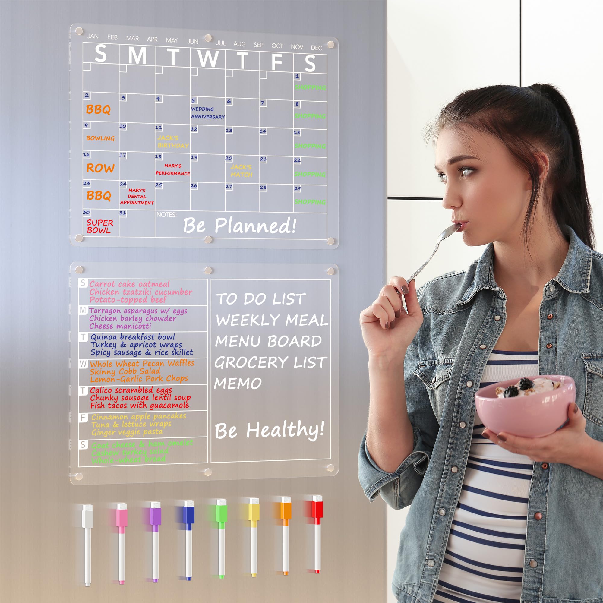 Neatsure vibrant eight markers close-up showing colors for color-coded planning and clarity
