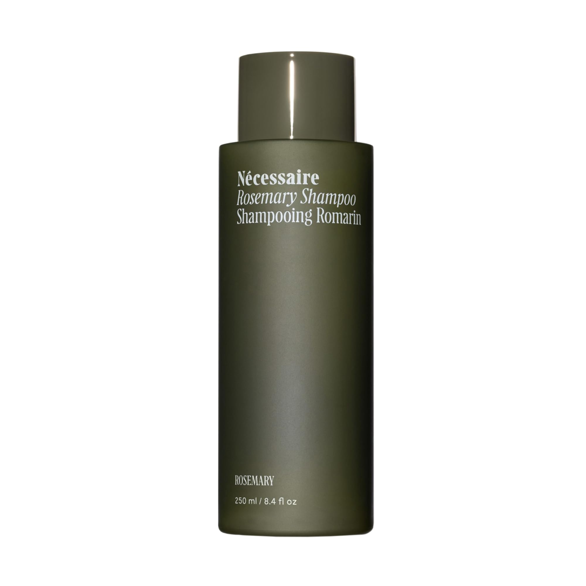 Nécessaire front bottle view showing minimalist design and purpose