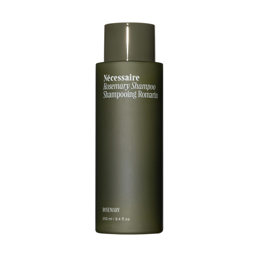 Nécessaire front bottle view showing minimalist design and purpose