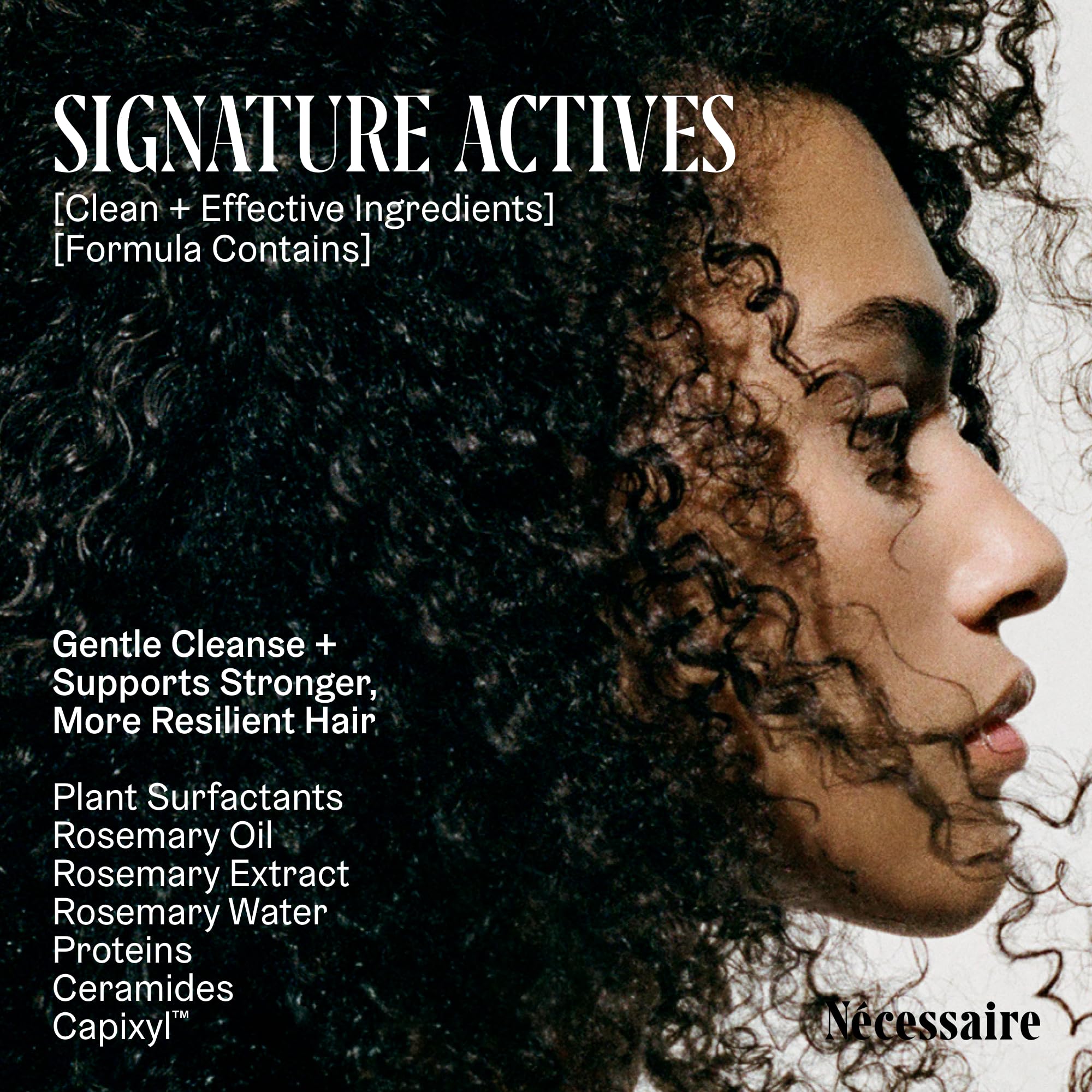 Nécessaire ceramides and proteins display supporting hair resilience