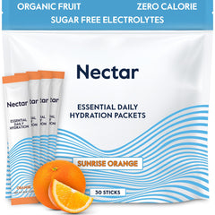 Nectar front packaging showing Orange 30-pack and clear benefits