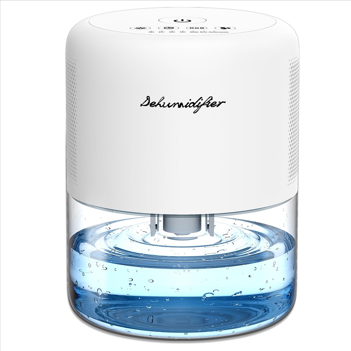 NeedDuck front view of dehumidifier showing compact design and quiet operation