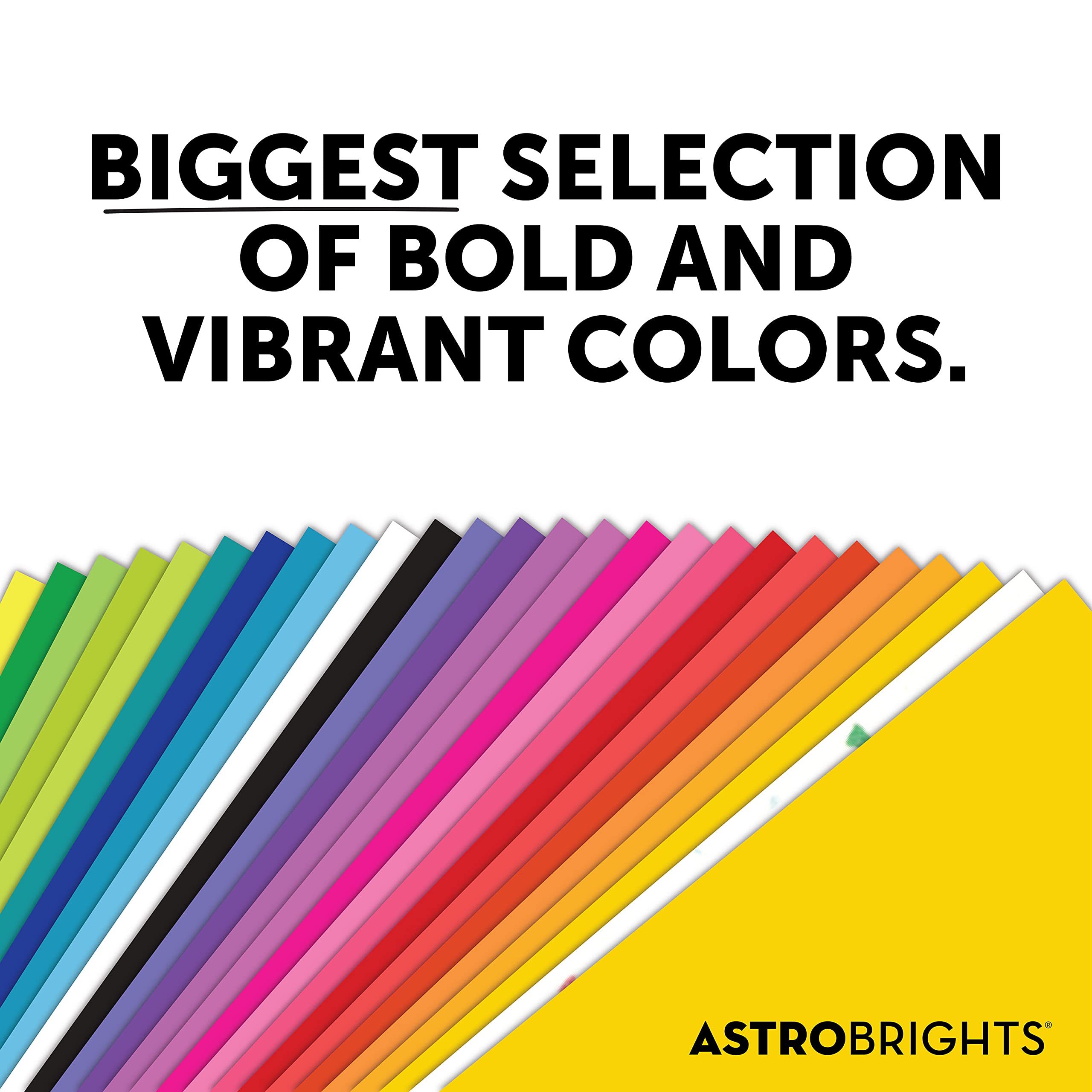 Neenah Astrobrights gamma green flyers on table highlighting attention-grabbing color