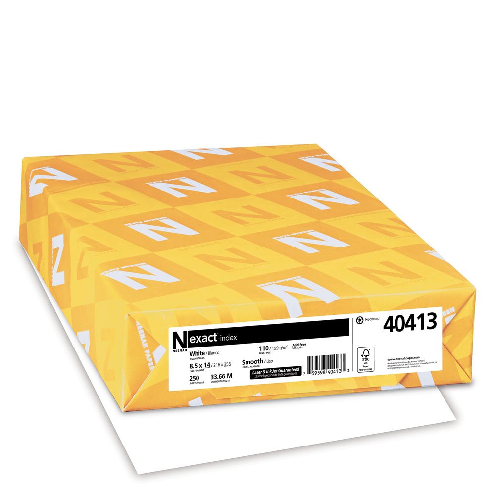 Neenah Wausau Exact front packaging showing clean white sheets and brand